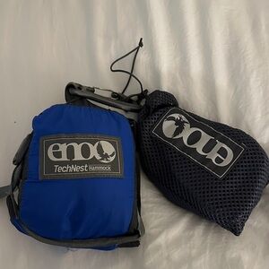 Eno TechNest Blue and Black Hammock and Straps